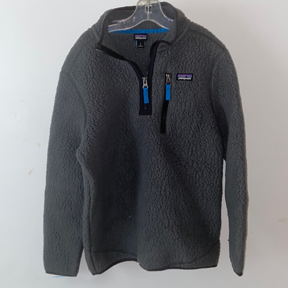 Patagonia Kid's Retro Pile Fleece Jacket Sz L 12
